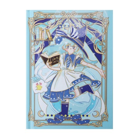 Notebook in a gift box A6, 96 sheets, a color block, on an anime castle, mix-7