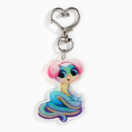 Holographic keychain "Magic moments", 4.8 x 3.5 cm-5