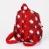 Baby backpack on lightning, 3 outer pockets, red color