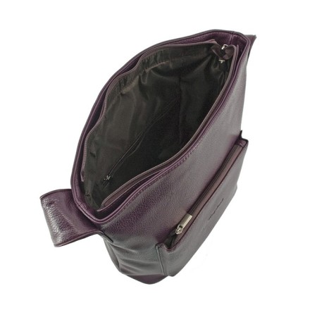 Female bag, artificial leather, purple, 30x13x38 cm-1