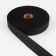 Non -woven ribbon, threaded, reinforced, 30 mm, 50 m, black color