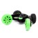 Radio -controlled machine "Combolation - transformer", works on the battery, the color of the green