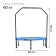 Batut children's online, d = 102 cm, with a holder, blue color
