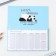 Planing with torn sheets "Panda", soft cover, 30 sheets