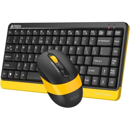 Keyboard + Mouse A4Tech FSTYLER FG1110 CLAV: Black/Yellow Mouse: Black/Yellow USB USB 107807-2