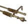 Double-rowing cornice, telescopic 160-300 cm, tip "Ferge", color old gold