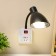 Sconces with sockets "Classic" E27 15W black 10x10x27cm