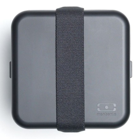 Square lunch-box, black, 1.7 liters-2