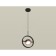 AMBRELLA LIGHT, TRADITIONAL DIY, XB9112104, GX53, Black Sand color, Gold Pink polished