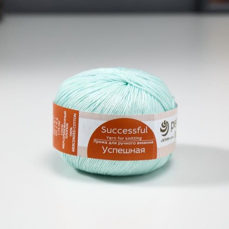 Yarn "Successful" 100%Merserized cotton 220m/50g (411-soems)