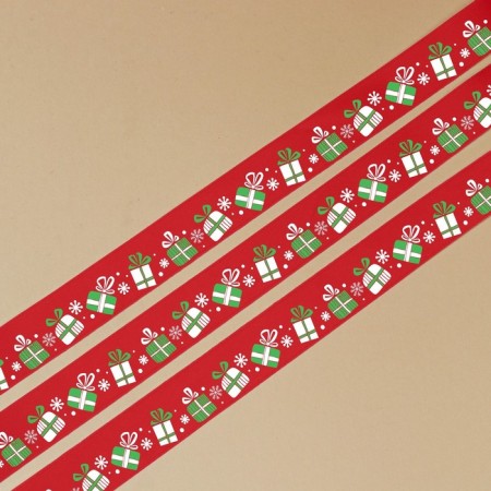 A satin decorative ribbon "Gifts", 1.5 cm × 5 m-3