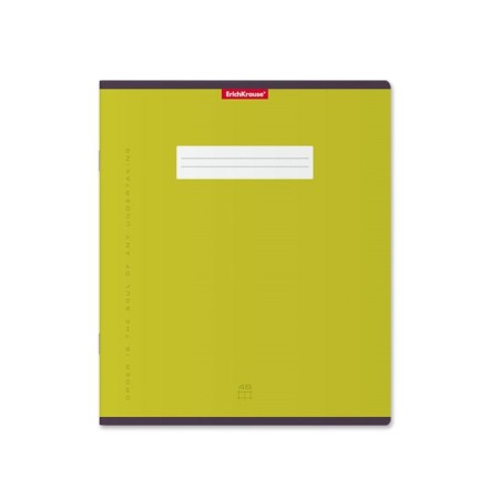 Notebook of 48 sheets in the Erichkrause Unicolor cage, cover coated cardboard, offset block, mix-6