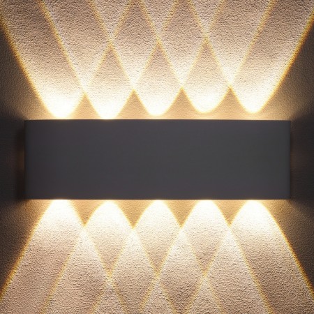 Facade lamp "Semesfers", FSD-099, 10 W, 3000K, 5 rays, IP65, 220 V, metal, white 100854-2