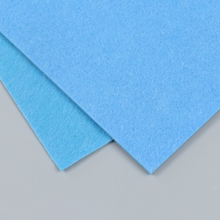 Hard felt 2 mm 20x30 cm, blue mix-3