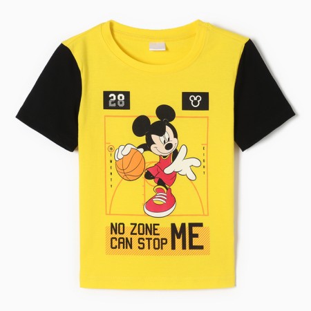T-shirt Children's Mickey Mickey Mouse, height 110-116, yellow-5