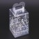New Year. Box gift New Year's folding PVC "Christmas tree in the forest" 12 x 7 x 7 cm.