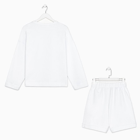 Women's costume (sweatshirt and shorts) Mist, p. 48-50, white-8