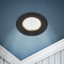 Lamp Built -in era KL107, IP20, 12W, 85x25 mm, black/gold color