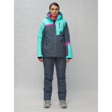 Ski suit, size 44, turquoise color