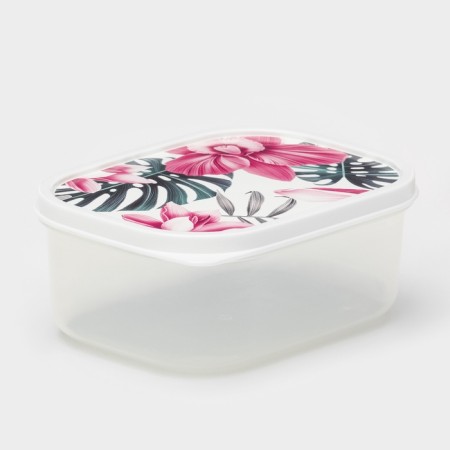 A set of containers of food shares “Tropics”, 3 pcs: 150 ml, 500 ml, 1.2 l, rectangular-2