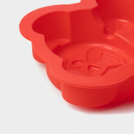 Baking uniform "Bear", silicone, 17.5 × 15 × 3 cm, color mix-4