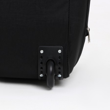Road bag on wheels, a lightning department, with an increase, an outer pocket, black color-4