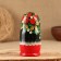 Nesting doll "strawberries", red dress, 5 puppet, 15 cm