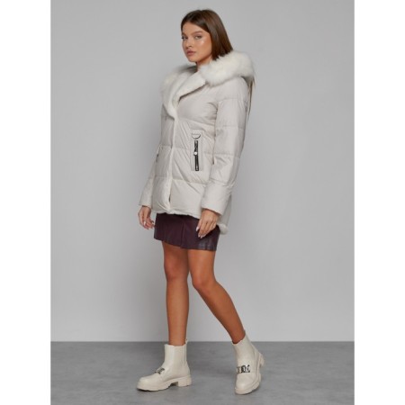 Winter jacket, size 50, beige color-1