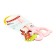 Scissors 11.8 cm plastic handles, rounded ends of the blades, bunny pink calligrata