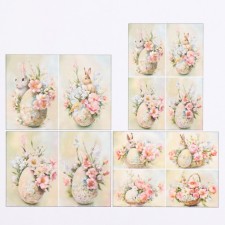 Set of decoupage cards 4 pcs “Easter mood”, 45 g/m2, A4 format