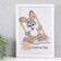 Photo frame MDF 21x30 cm, No. 5 "Simple", white (plastic screen)