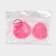 Mold Dolyana "Rose petal", silicone, 2 items, 6.7 × 6.2 cm, pink color