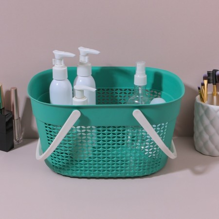 Organizer for storage, with handles, 1 section, 27 × 18 × 14.5 cm, color mix-3