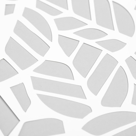 Plastic stencil "Leaves" 24x16 cm-2