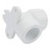 The square "Politek", polypropylene, 25 mm x 3/4 "mm, internal thread