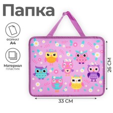 Folder with A4 handles, 330 x 260 x 75 mm, plastic, pens, calligrata 