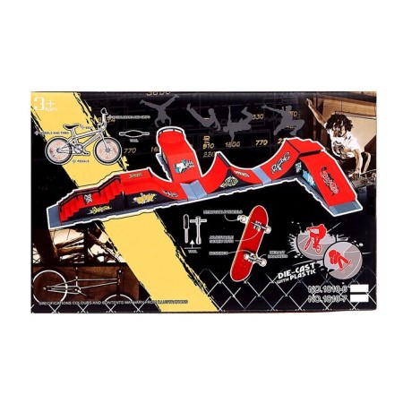 Set Skate Park "Trick: Jump", Fingerbike with a double springboard-9