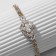 Bracelet with rhinestones "Zircon" Izd, circle, white color in pink gold, l = 15cm