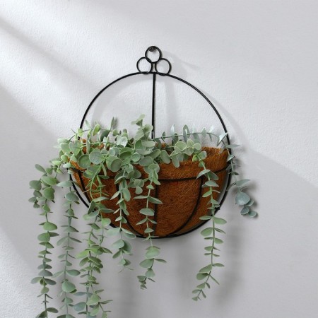 Nasten Kashpo, d = 25 cm, with coconut insert, "hemisphere", Greengo-1