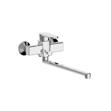 Zipponi Silhouette bathtub mixer, 1-crap with a divertor, pouring 350 mm, with manual watering