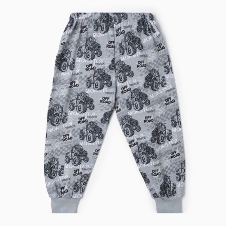 Pajamas for a boy, gray color, height 98 cm-6