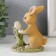 Polystone souvenir "Bunny in a clearing with tulips" 9.5x6x11 cm