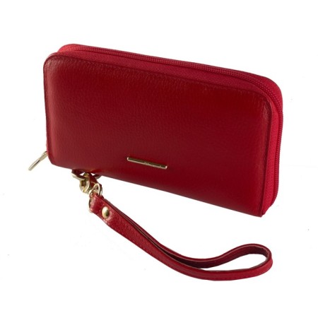 CPO-clatch XXL Nice, matte leather, red color-2