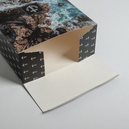 Gift folding box, packaging, "sea", 22 x 30 x 10 cm-2