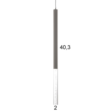 Lumber "Locus Babble" LED 5W 4000k matte chrome 2x2x40-140cm-5