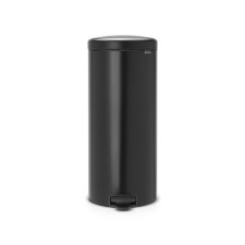 Brabantia Newcon bucket, plastic inner bucket, with a pedal, black matte color, 30 liters