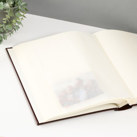 Photo album 29x32 cm. 50 sheets, "classic" brown, claim. leather-4