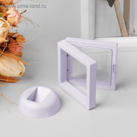 Romb decoration stand, 11 × 11 cm, white color-2