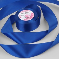 Satin tape, 50 mm × 23 ± 1 m, blue color No. 40