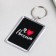 Acryl keychain "I love Russia" 3.5x5 cm